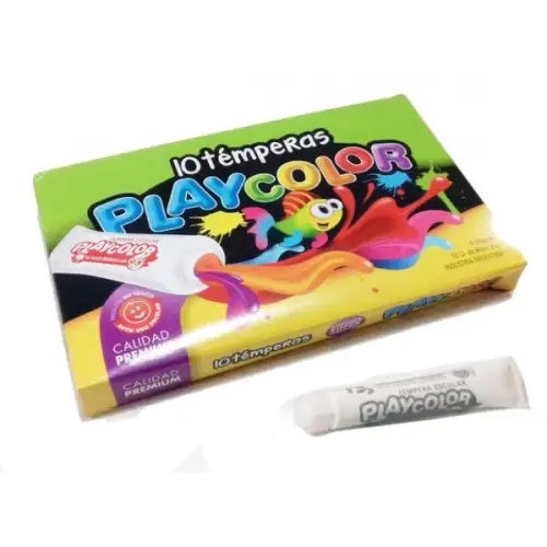TEMPERA PLAYCOLOR POMO BLANCO 8CC X10