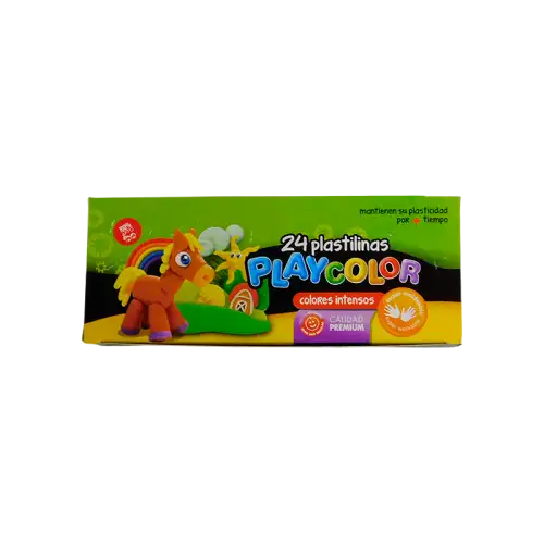 PLASTILINA PLAYCOLOR PANCITO SURT X24