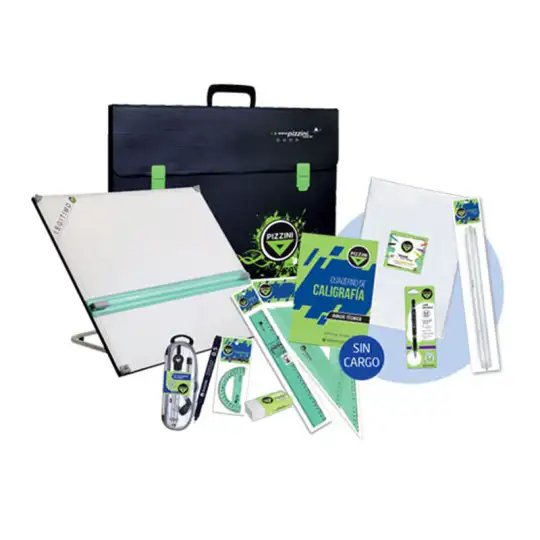 KIT TABLERO PIZZINI 40X50CM 6POSIC. C/ACCES.