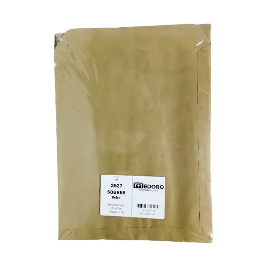 SOBRE PAPEL MADERA 80GR 24X30 X100U