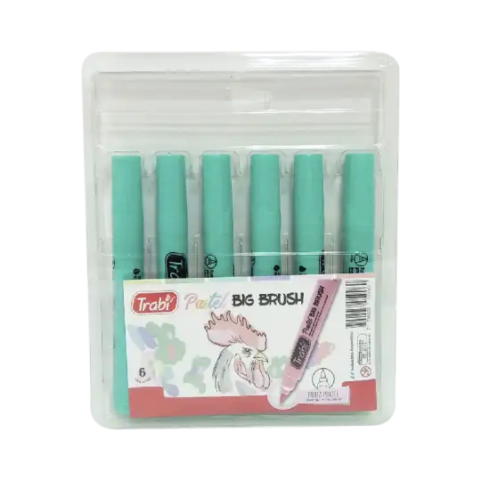 MARCADOR TRABI BIG BRUSH PASTEL X1