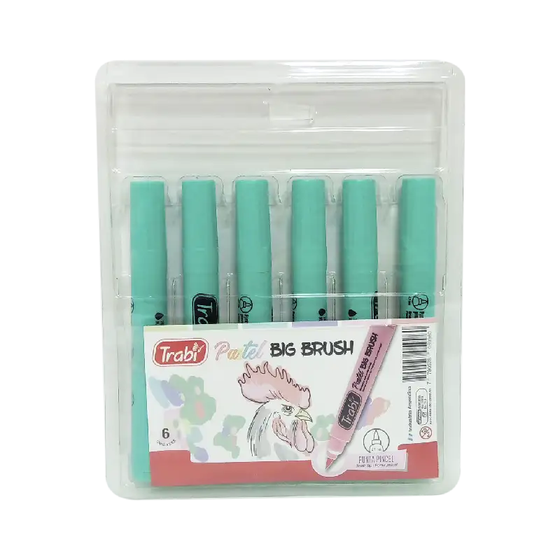MARCADOR TRABI BIG BRUSH PASTEL X1