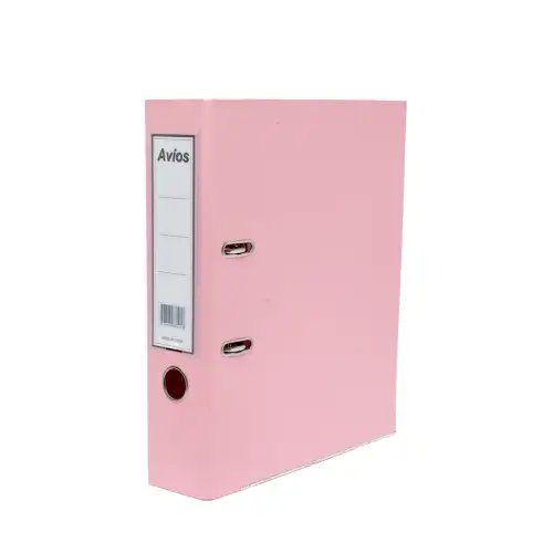 BIBLIORATO A4 LOMO ANCHO PASTEL ROSA AVIOS