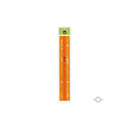 LETROGRAFO 25MM FLEXIBLE NARANJA