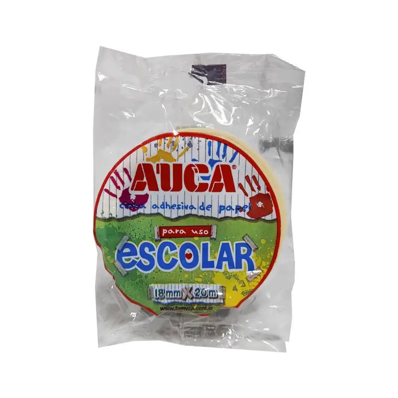 CINTA PAPEL ESCOLAR 18XMM20MT AUCA