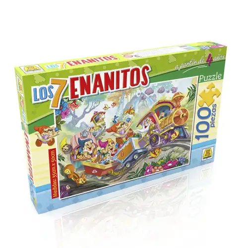 PUZZLES LOS 7 ENANITOS X100PZAS IMPLAS