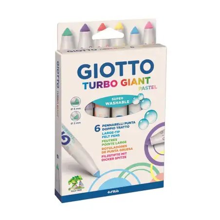 MARCADORES GIOTTO GIANT PASTEL MAXI X6