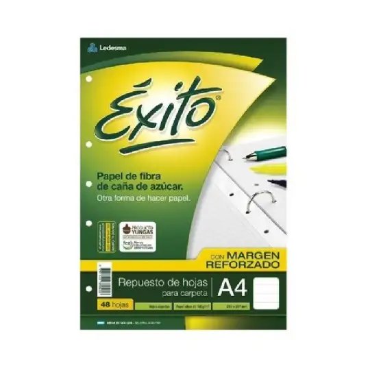 REPUESTO A4 MARGEN REFORZADO 48H RAY EXITO