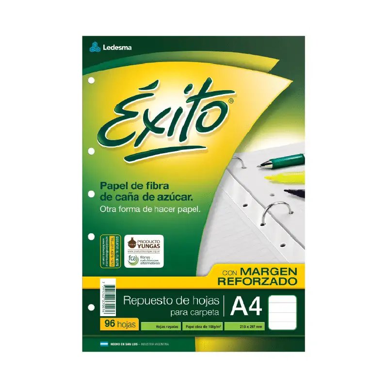 REPUESTO A4 MARGEN REFORZADO 96H RAY EXITO