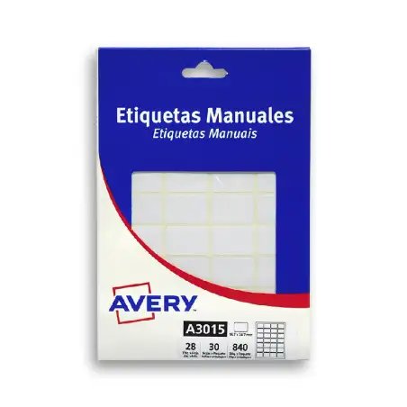 ETIQUETA  AVERY 3015  16.7MM X 24.7MM
