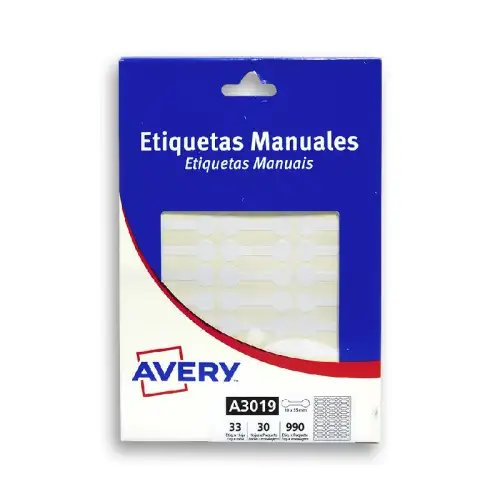ETIQUETA  AVERY JUYERO  3019  10MM X 35 MM