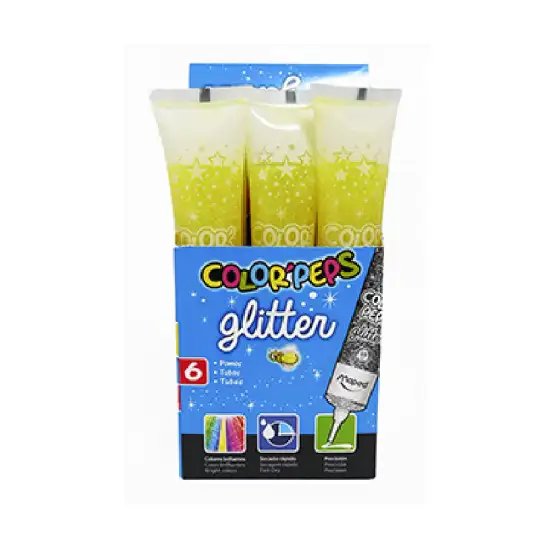 ADHESIVO GLITTER MAPED FLUO AMARILLO 50GR