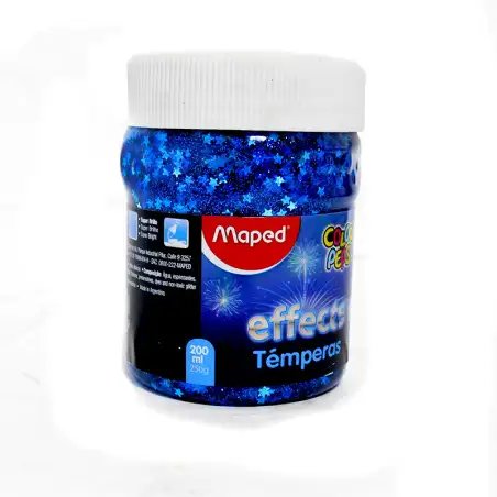 TEMPERA MAPED EFECT ESTRELLAS POTE 200ML