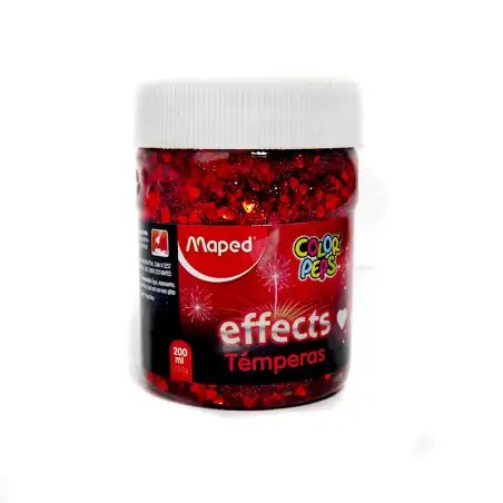 TEMPERA MAPED EFECT CORAZONES POTE 200ML