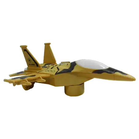 AVION MILITAR CON LUZ Y SONIDO 17X23CM A PILA