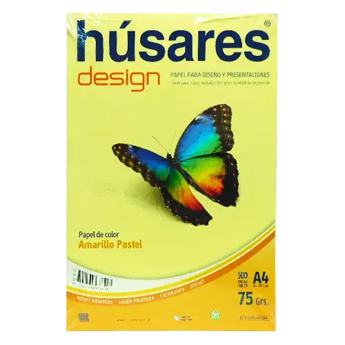 RESMA A4 Amarillo 75Gr X100 HUSARES