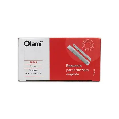REPUESTO TRINCHETA OLAMI 9MM X10U