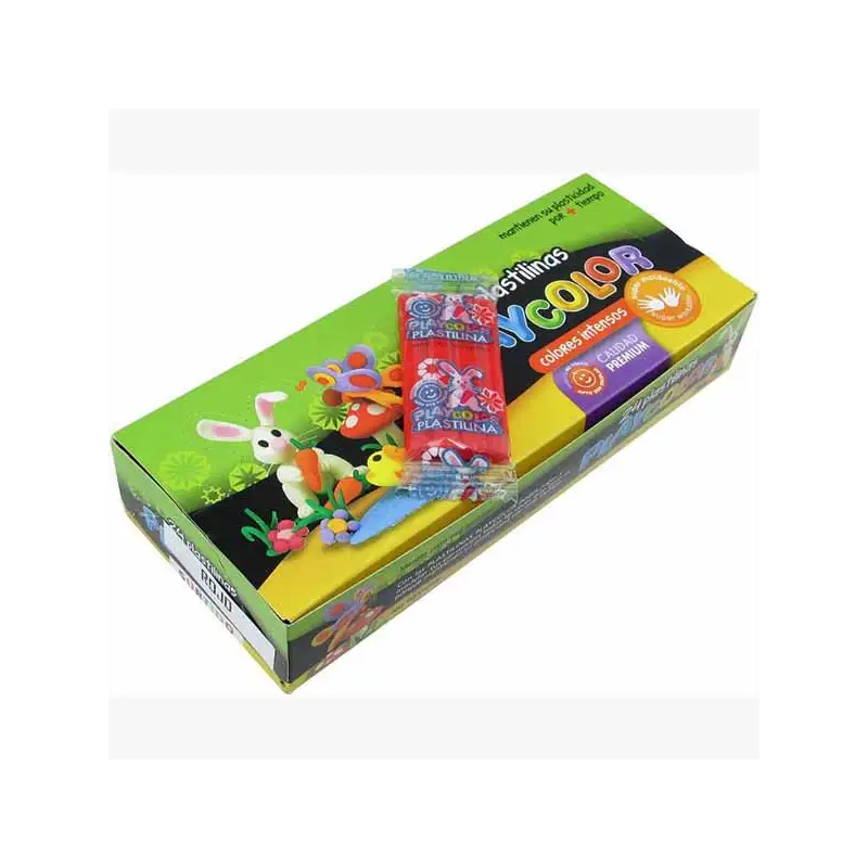 PLASTILINA PLAYCOLOR PANCITO ROJO X24