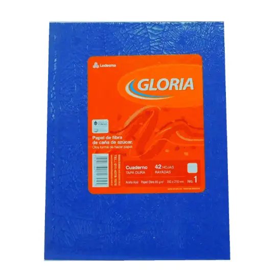CUADERNO 16X21 ARANIA AZUL 42H RAY GLORAI