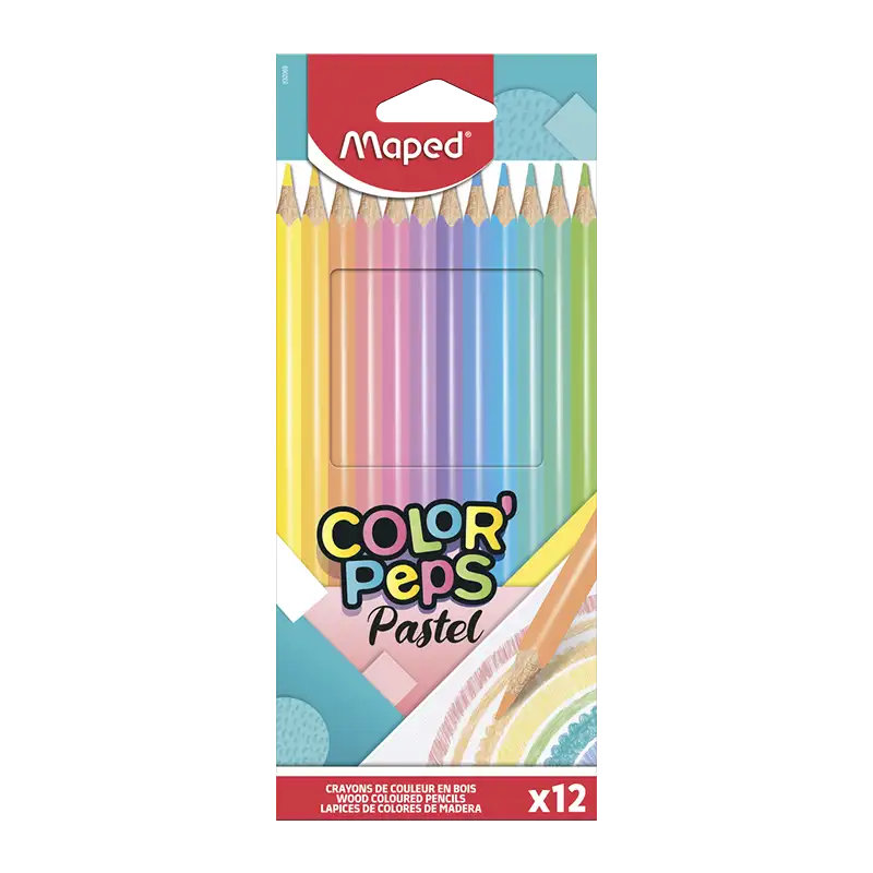 LAPICES DE COLORES MAPED PASTEL X12