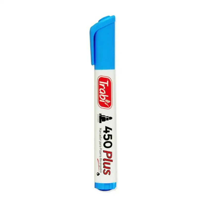 MARCADOR TRABI P/PIZARRA 450 CELESTE X1