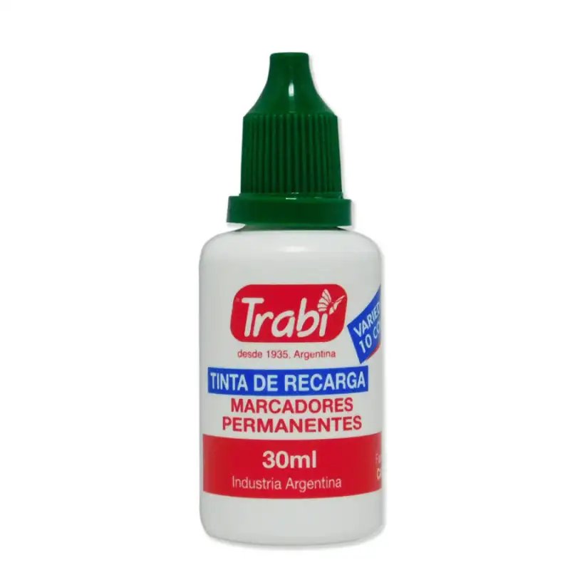 TINTA PERMANENTE VERDE 30ML X1 TRABI