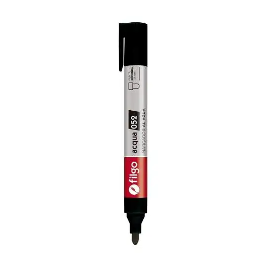 MARCADOR AL AGUA 052 NEGRO X1 FILGO