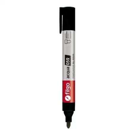 MARCADOR AL AGUA 052 NEGRO X1 FILGO