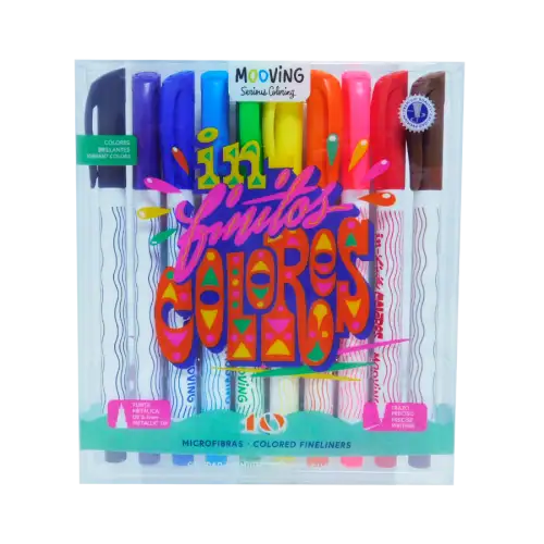 MICROFIBRAS DE COLORES MOOVING X10U