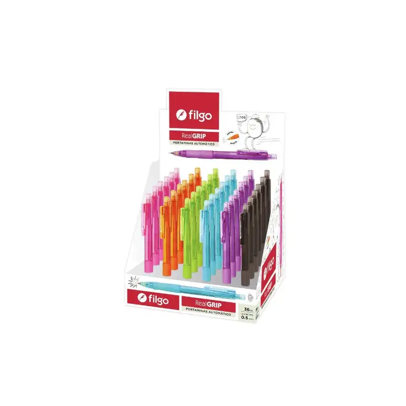 PORTAMINA 0.5MM REAL GRIP PLASTICO FILGO