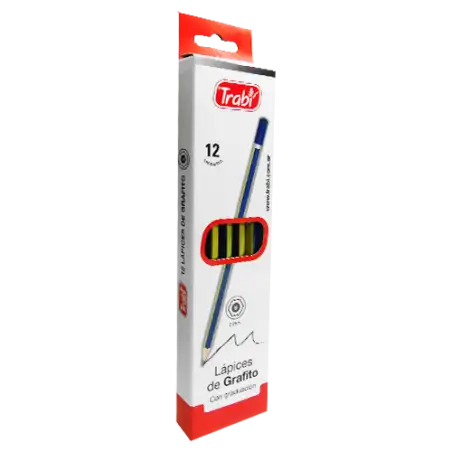 LAPIZ GRAFITO B X12 TRABI