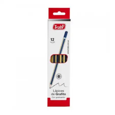 LAPIZ GRAFITO 5B X12 TRABI