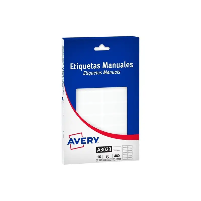 ETIQUETA  AVERY  3023  15MM X 50MM