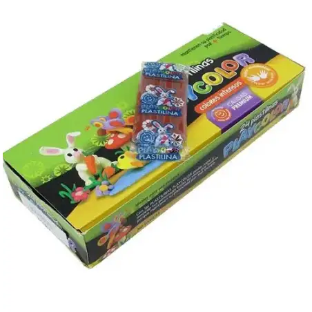 PLASTILINA PLAYCOLOR PANCITO MARRON X24