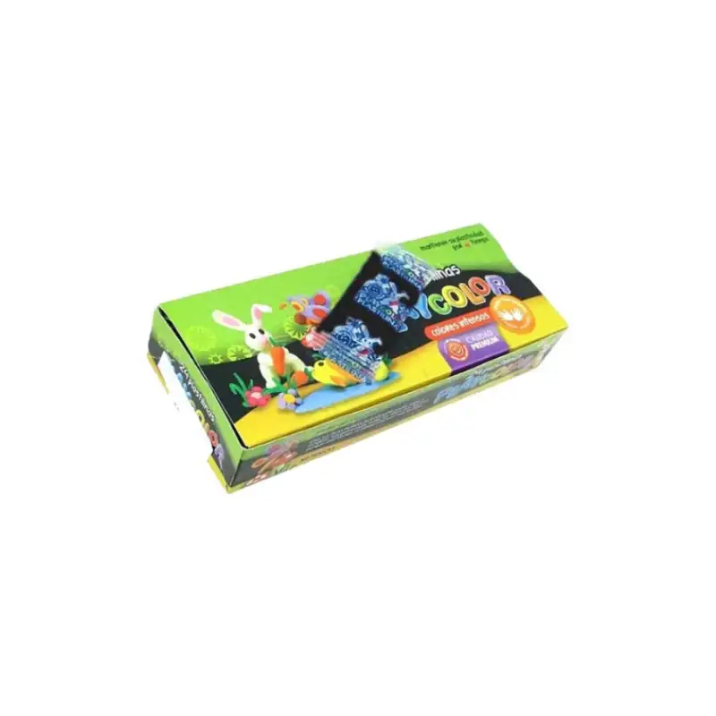 PLASTILINA PLAYCOLOR PANCITO NEGRO X24