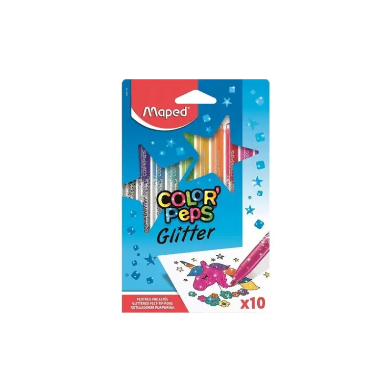MARCADORES GLITTER X10 MAPED