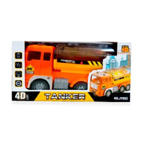 CAMION CON LUZ Y SONIDO EN CAJA A PILA