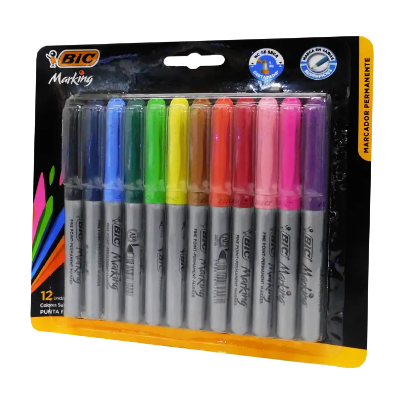 MARCADOR BIC MARKING PERMANENTE X12U