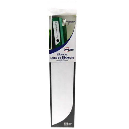 ETIQUETA  AVERY LOMO BIB NEG 3760