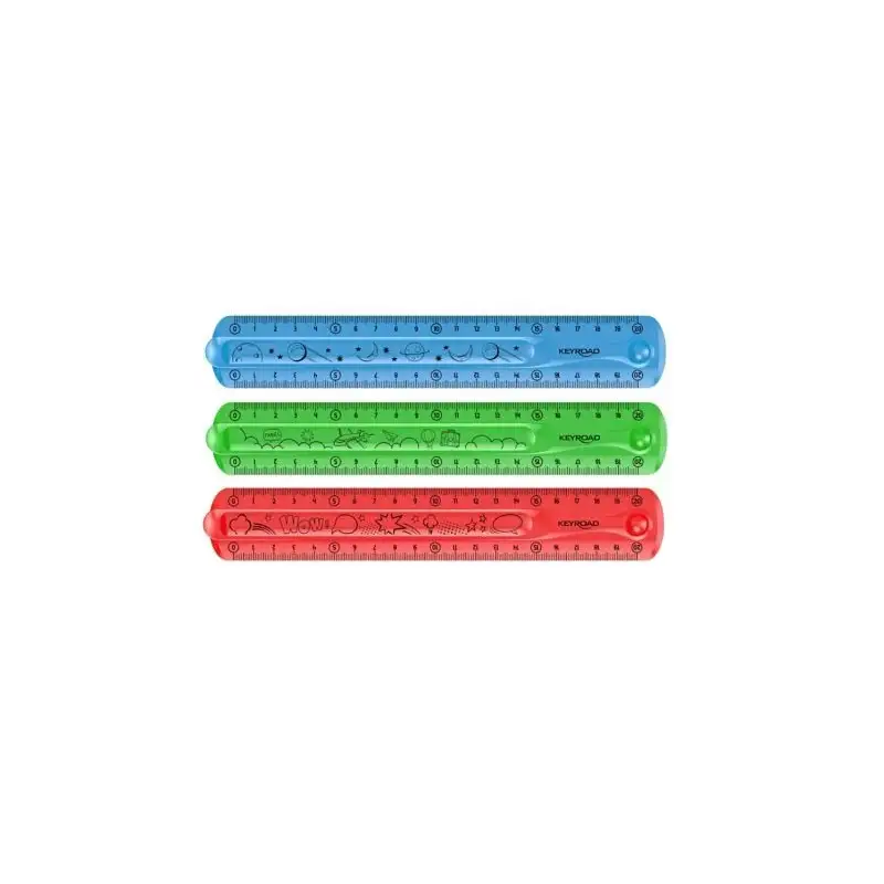 REGLA FLEXIBLE 20CM KEYROAD