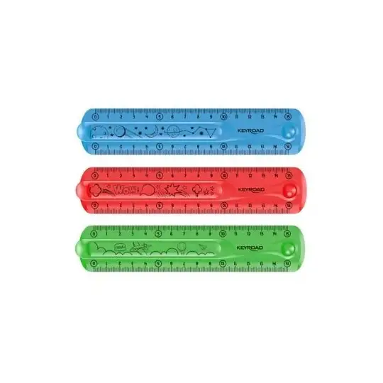 REGLA FLEXIBLE 15CM KEYROAD