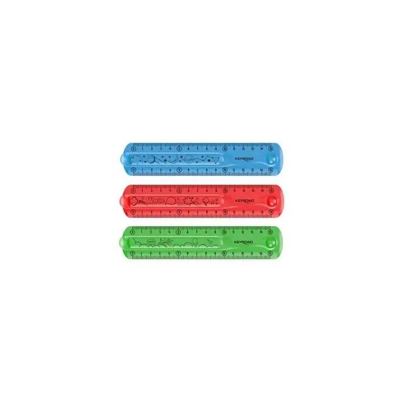 REGLA FLEXIBLE 15CM KEYROAD