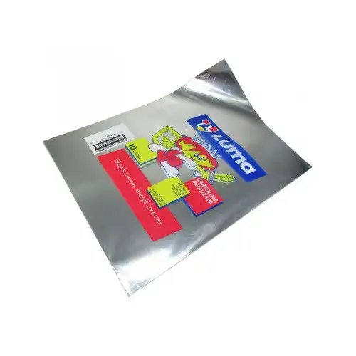 CARTULINA METALIZADA PLATA  X10 LUMA