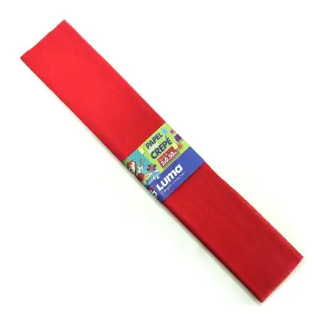PAPEL CREPE LUMA ROJO X1