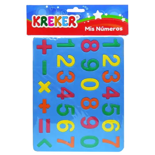 MIS NUMEROS PARA ENCASTRAR GOMA EVA