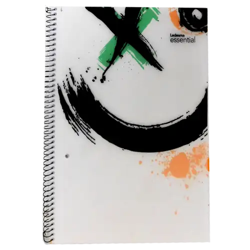 CUADERNO A4 ESSENTIAL TAPA CRISTAL 84H RAYADO