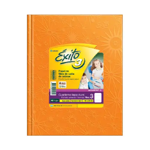 CUADERNO E3 19X23 ARANIA NARANJA 48H RAY EXITO