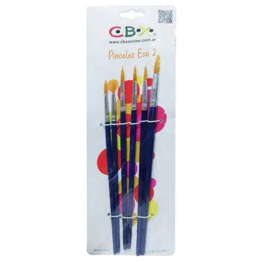 PINCEL ECO REDONDO BLISTER X6 CBX