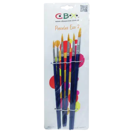 PINCEL ECO REDONDO BLISTER X6 CBX