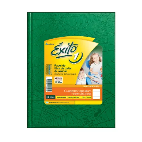 CUADERNO E1 16X21 ARANIA VERDE 48H CUA EXITO